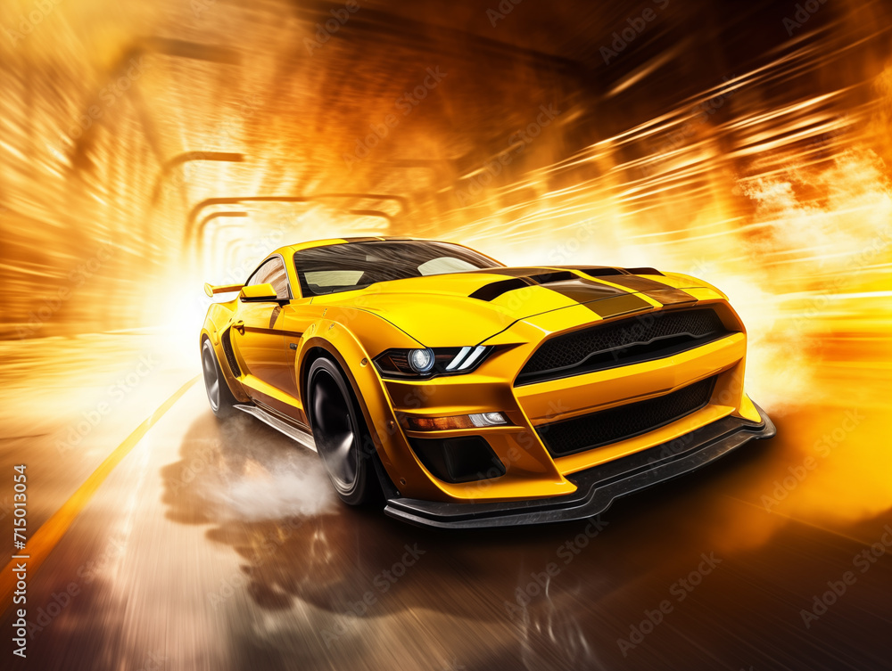 fast moving car on highway wallpaper sport car unbrand