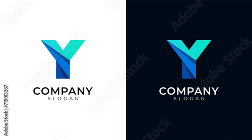 Letter Y logo alphabet vector symbol. Abstract initial letters Y monogram logo template, icon for business