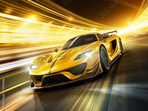 fast moving car on highway wallpaper sport car unbrand © adel