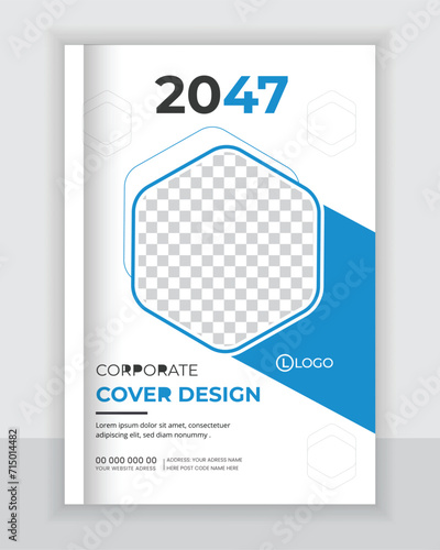 Corporate Business Book Cover Design Template  Annual Report|modern layout with color variations Brochure cover