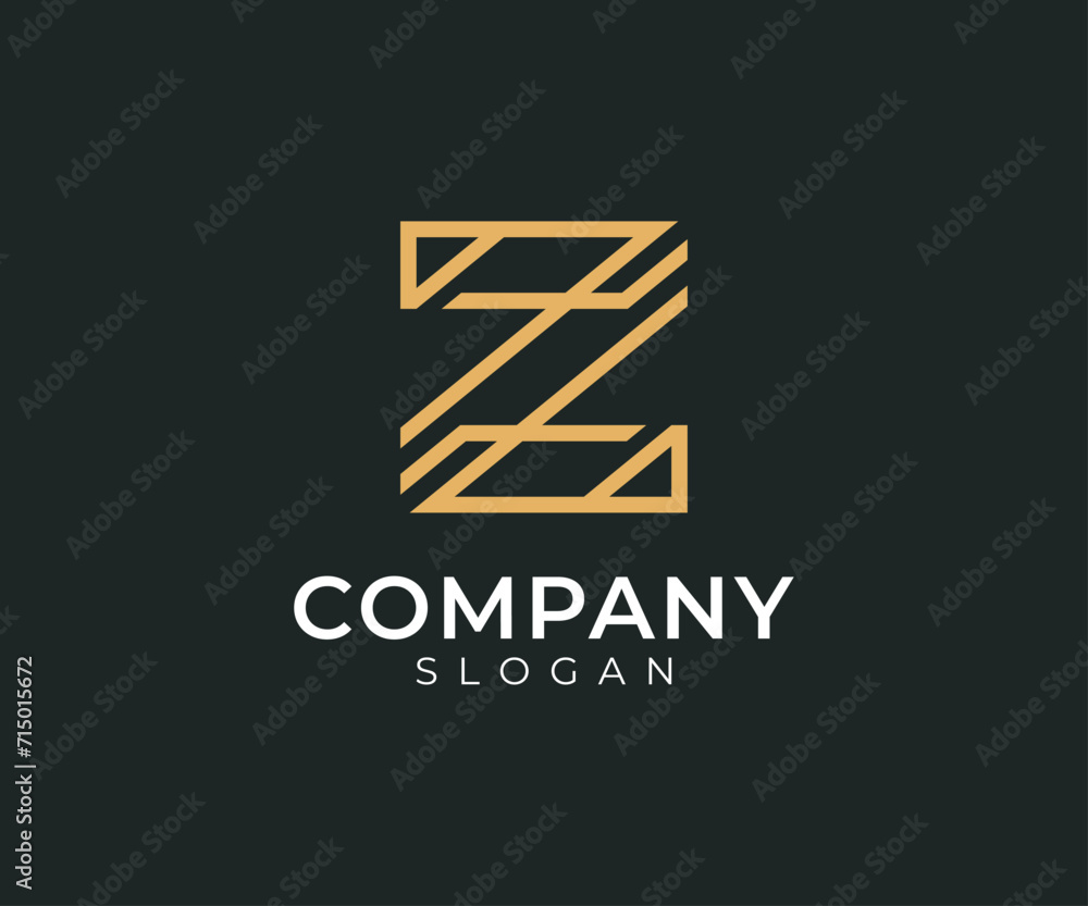 Letter Z logo alphabet vector symbol. Abstract initial letters Z monogram logo template, icon for business Letter Z logo alphabet vector symbol. Abstract initial letters Z monogram logo template, icon for business