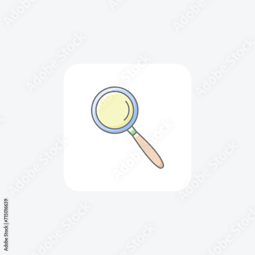 Search awesome lineal color icon , vector, pixel perfect, illustrator file