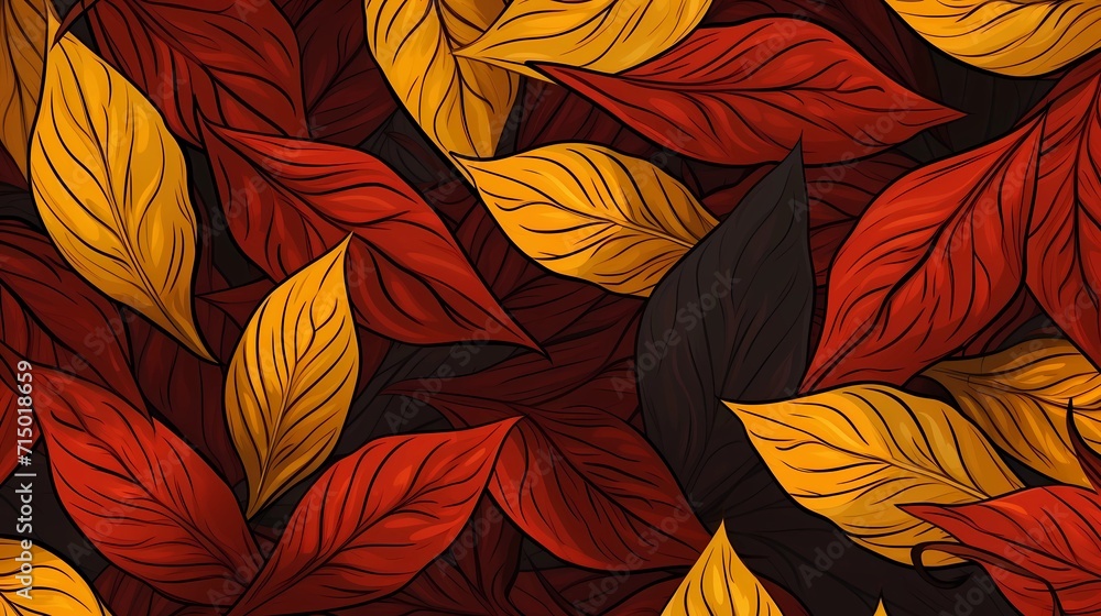 seamless background picture with leaf pattern, leaves, trees, tree branches seamless background picture with leaf pattern, leaves, trees, tree branches