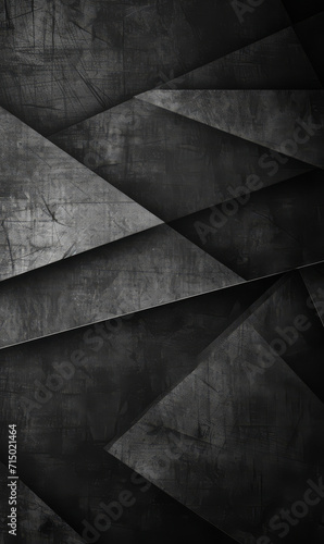 Monochromatic abstract dark geometric texture with a grunge feel.