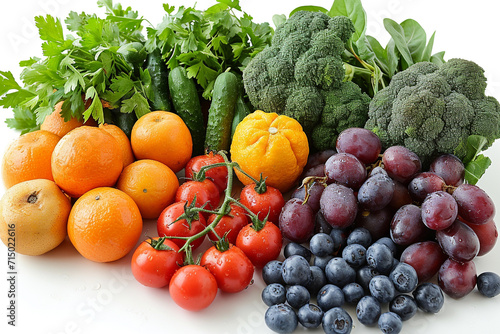 Healthy Food isolated white background