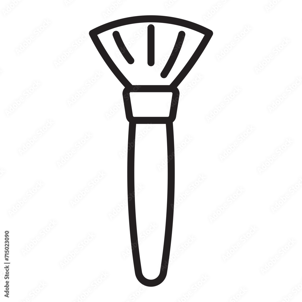 Makeup Brush line Icon. Makeup Brush line Icon.