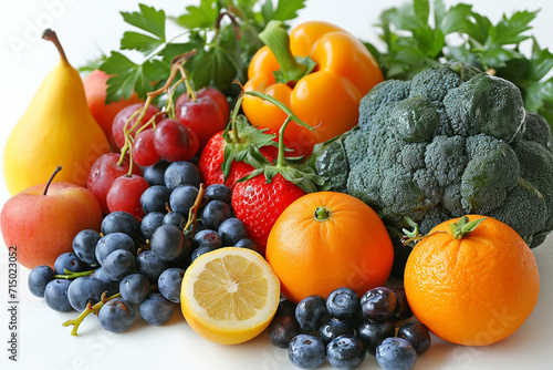 Healthy Food isolated white background