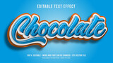 chocolate editable text effect
