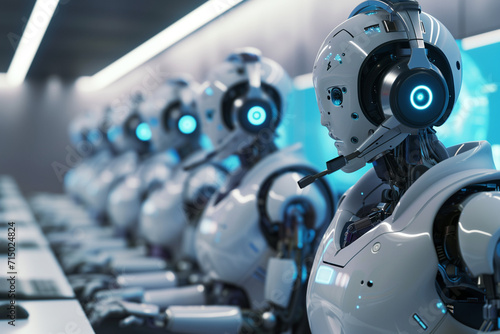 Line of Advanced Humanoid Robots with AI Technology