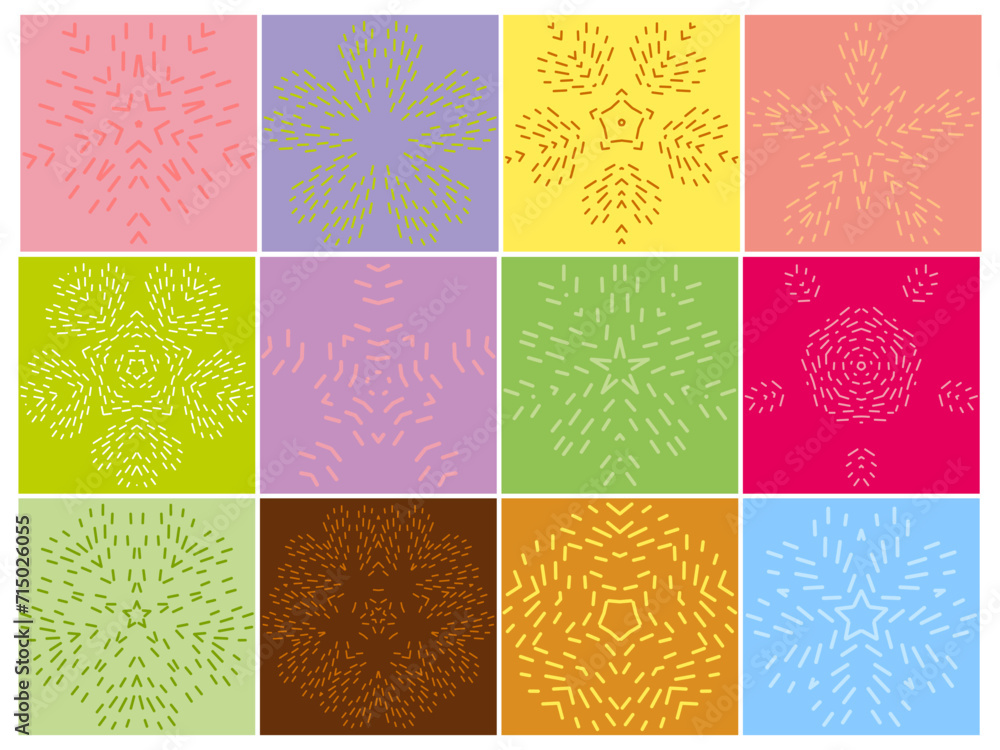 spring circle floral vector design elements set spring circle floral vector design elements set