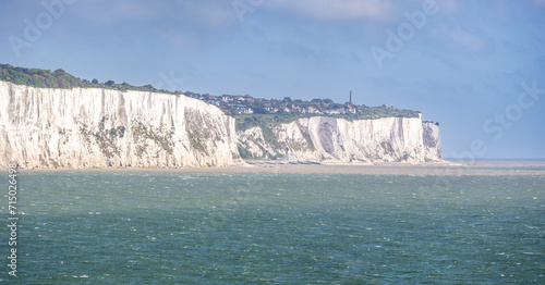 White cliffs of Dover from the ferry, England photo