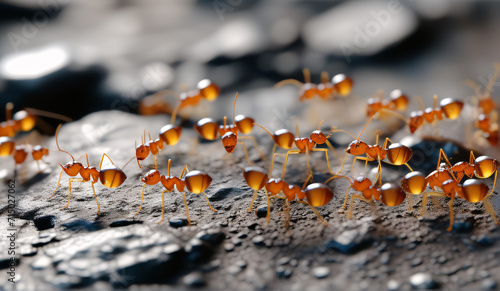 ants on a rock photo