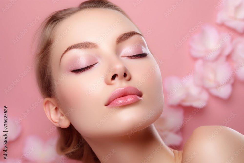 A wonderful girl with her eyes closed, a sleeping woman. deep healthy sleep, meditation and contemplation of the inner world. A wonderful girl with her eyes closed, a sleeping woman. deep healthy sleep, meditation and contemplation of the inner world.