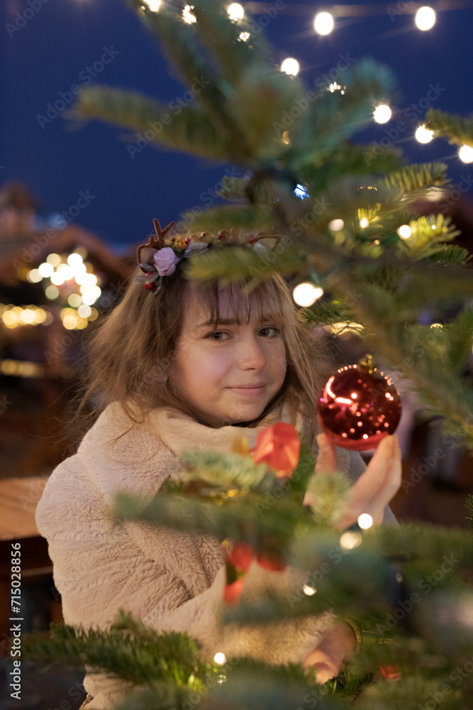cute cosplay girl in winter wonder on christmas eve and roller coaster fun cute cosplay girl in winter wonder on christmas eve and roller coaster fun