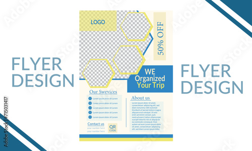  Eye catching flyer design for business natural food cosmetic product as well as business advertisement with organic background and easy flyer design for every business