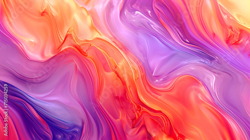 abstract swirled pink and orange waves wallpaper, in the style of dark red and light azure, multi-layered color fields