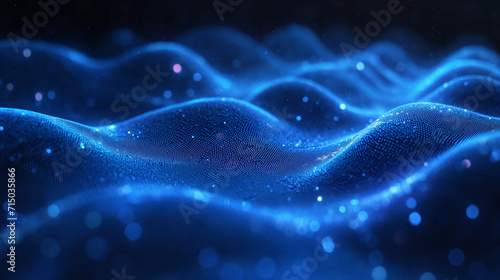 abstract blue big data background