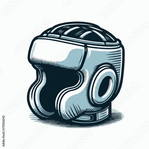 3d graphic of a boxing helmet 