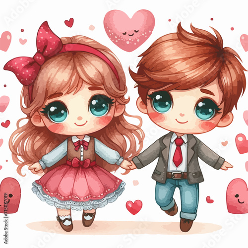 child with a heart valentines couple love