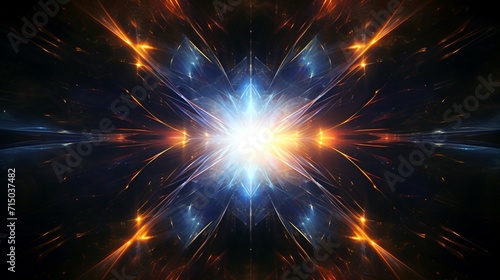 Ethereal patterns of light intertwine, creating a mesmerizing kaleidoscope of digital symmetries.