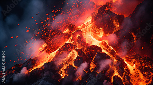 The Dynamic Eruption of an Ecuadorian Volcano © EwaStudio