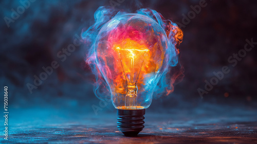 Burning bulb idea generation concept © TAMEEM