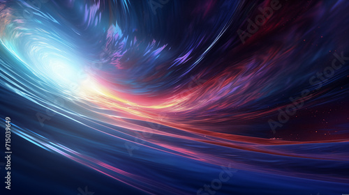 Cosmic Whirlpool with Radiant Energy Burst in Deep Space © Watermelon Jungle