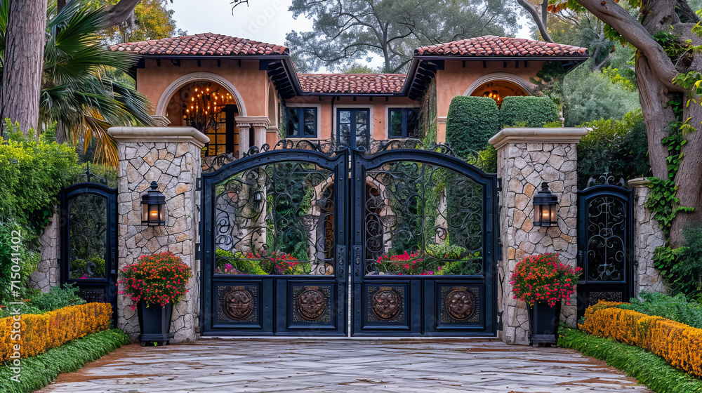 Beautiful Iron Villa Gate