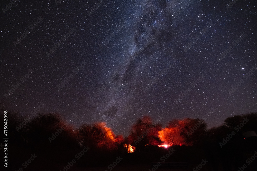 Vía Láctea en el Hemisferio Sur, San Pedro de Atacama, Chile