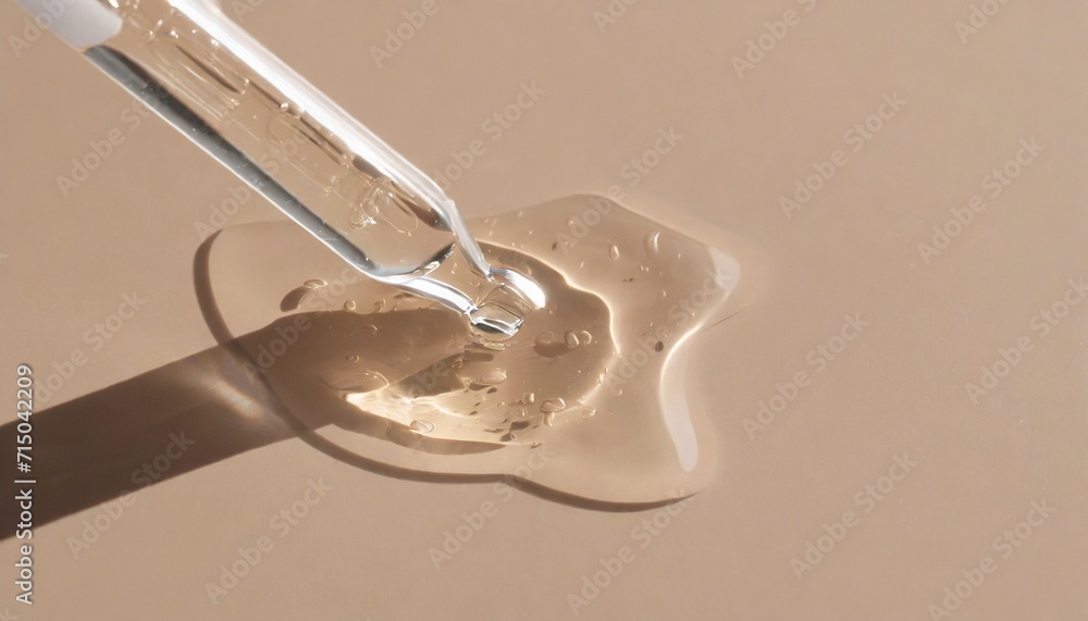 Pipette with Serum with Liquids - Closeup of Cosmetics or Make-up. Pipette with Serum with Liquids - Closeup of Cosmetics or Make-up.