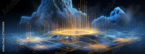 Cloud Core: A Holographic Symphony of Data and Light