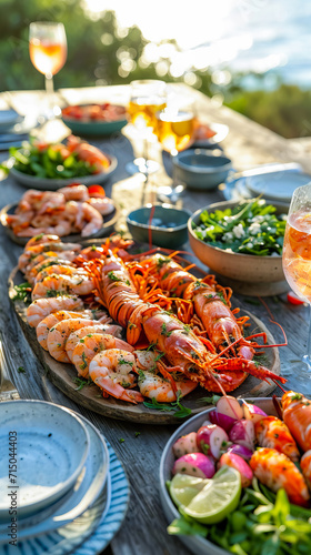 Delicious Seafood BBQ. Seafood Platter