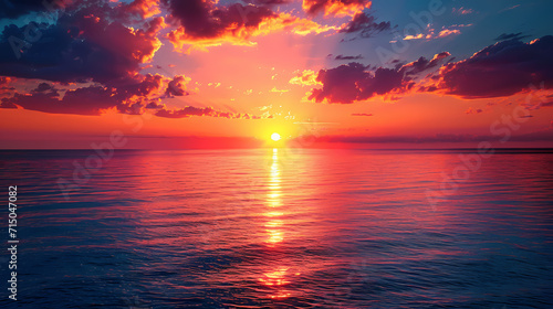 sunset over the sea © Manja