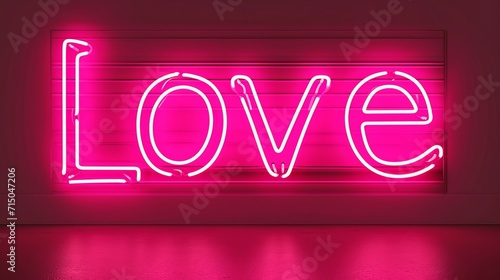 Neon love sign