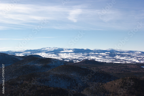 Fototapeta Naklejka Na Ścianę i Meble -  mountains and clouds; snow