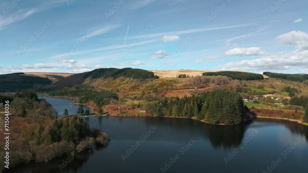 landscape with lake and mountains landscape with lake and mountains