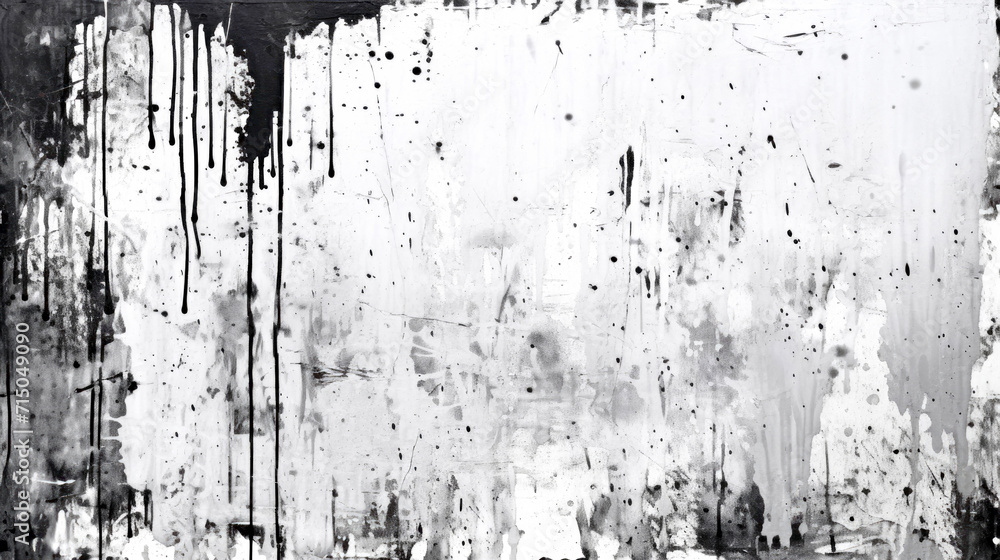 Abstract Grunge Black and White Painting Abstract Grunge Black and White Painting