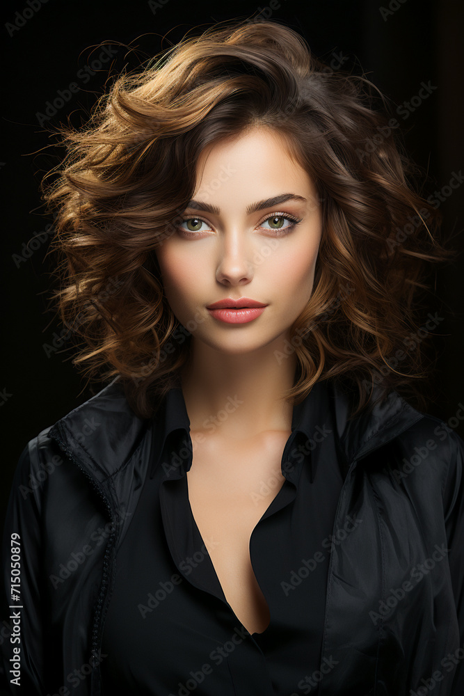 woman in black. young beautiful woman. Elegant beauty style woman in black. young beautiful woman. Elegant beauty style