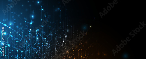 Abstract data background. Futuristic technology style. Elegant digital  background for business cyber presentations.
