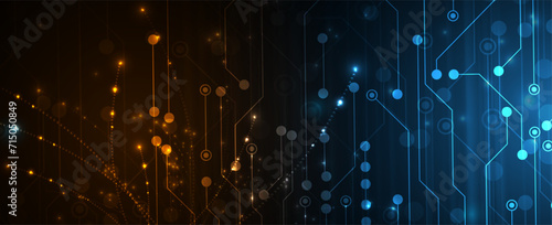 Abstract data background. Futuristic technology style. Elegant digital  background for business cyber presentations.