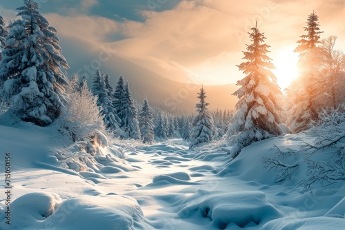 Winter Wonderland at Sunrise 