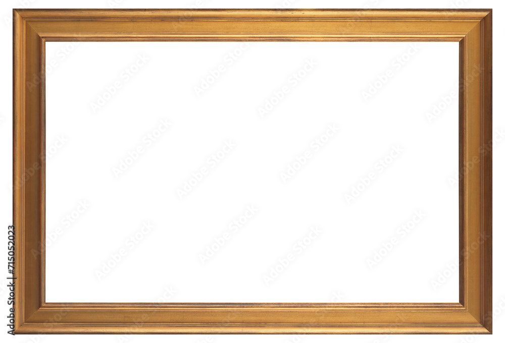 Fototapeta premium Large picture frame on a transparent background, in PNG format.