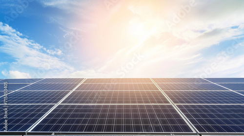 new generation energy systems. green friendly. Solar panels against environmental pollution against the climate crisis. solar panel background. assurance of our future. eco-friendly photo