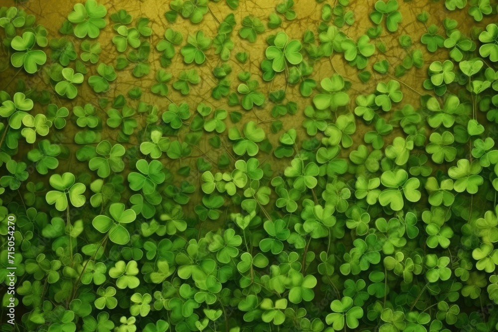 Background with clover leaves for St. Patrick's Day, free space for text Background with clover leaves for St. Patrick's Day, free space for text