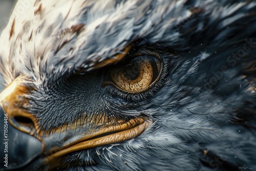 A detailed close-up of a bird of prey, capturing its majestic features. Perfect for nature enthusiasts and wildlife lovers