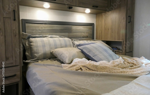 RV travel trailer bedroom