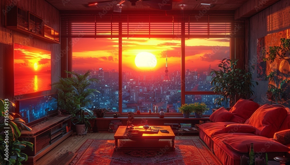 animated virtual backgrounds, stream overlay loop, interior, cozy ...