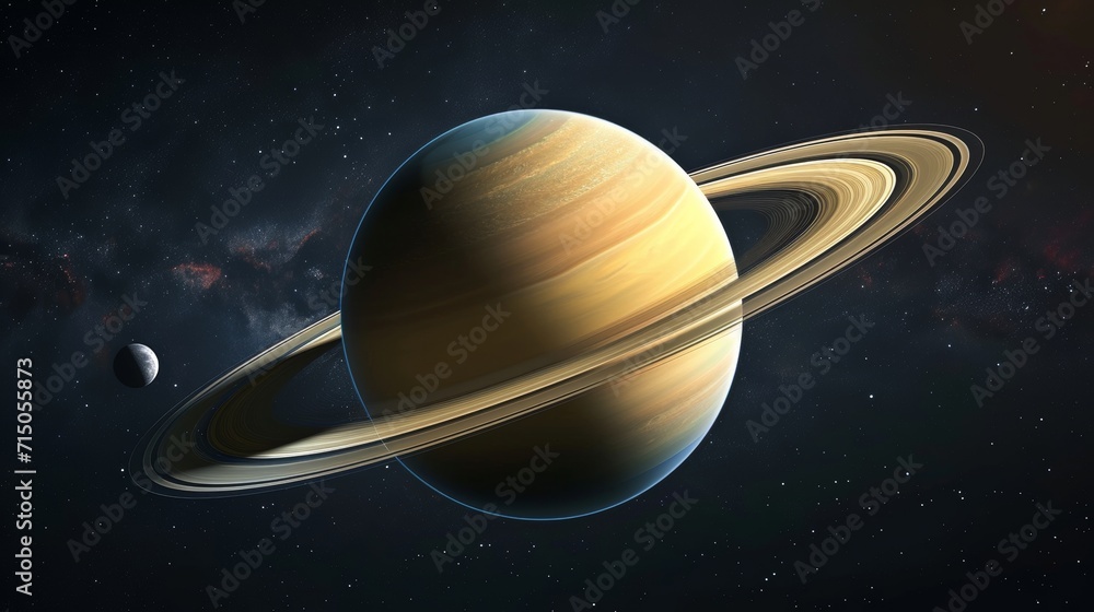 Naklejka premium Artists Rendering of Planets in the Solar System, A Detailed Depiction of Our Celestial Neighbors