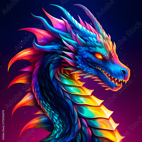 Dragon colorful