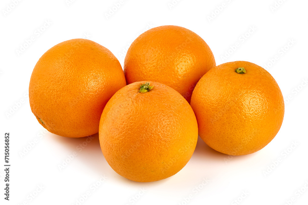 Oranges, isolated on white background. Oranges, isolated on white background.